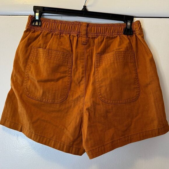 MADEWELL Camp Shorts Burnt Orange Twill Stretch High Rise #AJ524 Women’s XXS - Picture 5 of 8